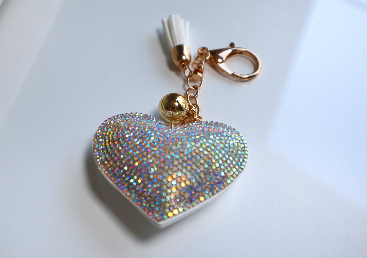 Crystal Crush Heart Keychain