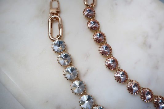 Luxe Crystal Purse Chain Charm