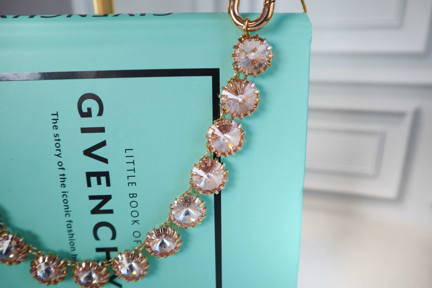 Luxe Crystal Purse Chain Charm