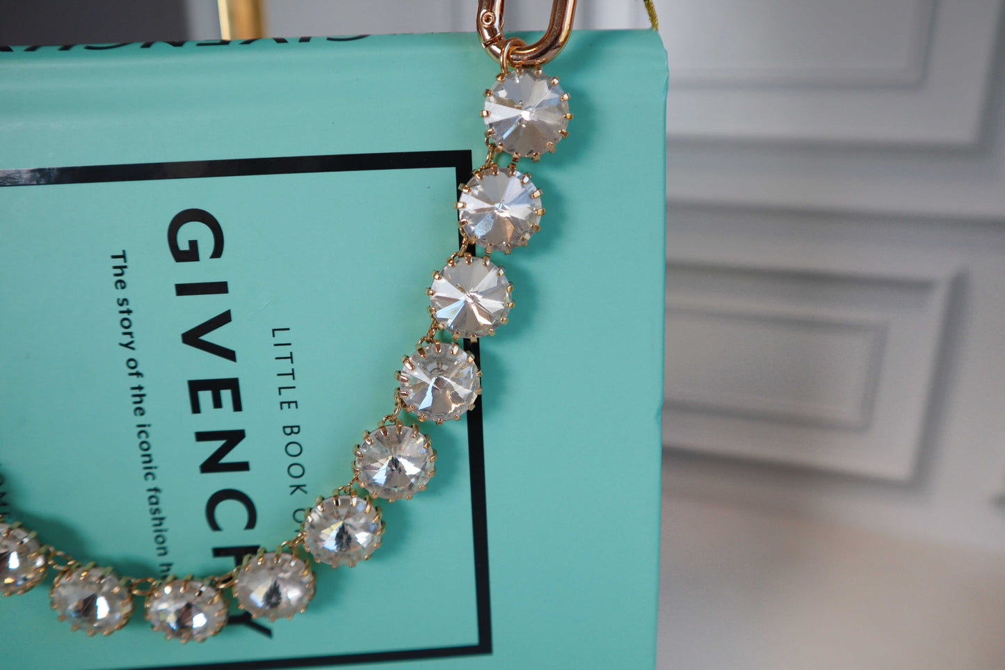 Luxe Crystal Purse Chain Charm