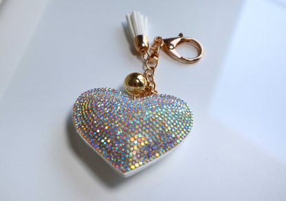 Crystal Crush Heart Keychain