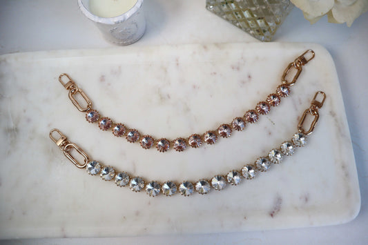 Luxe Crystal Purse Chain Charm