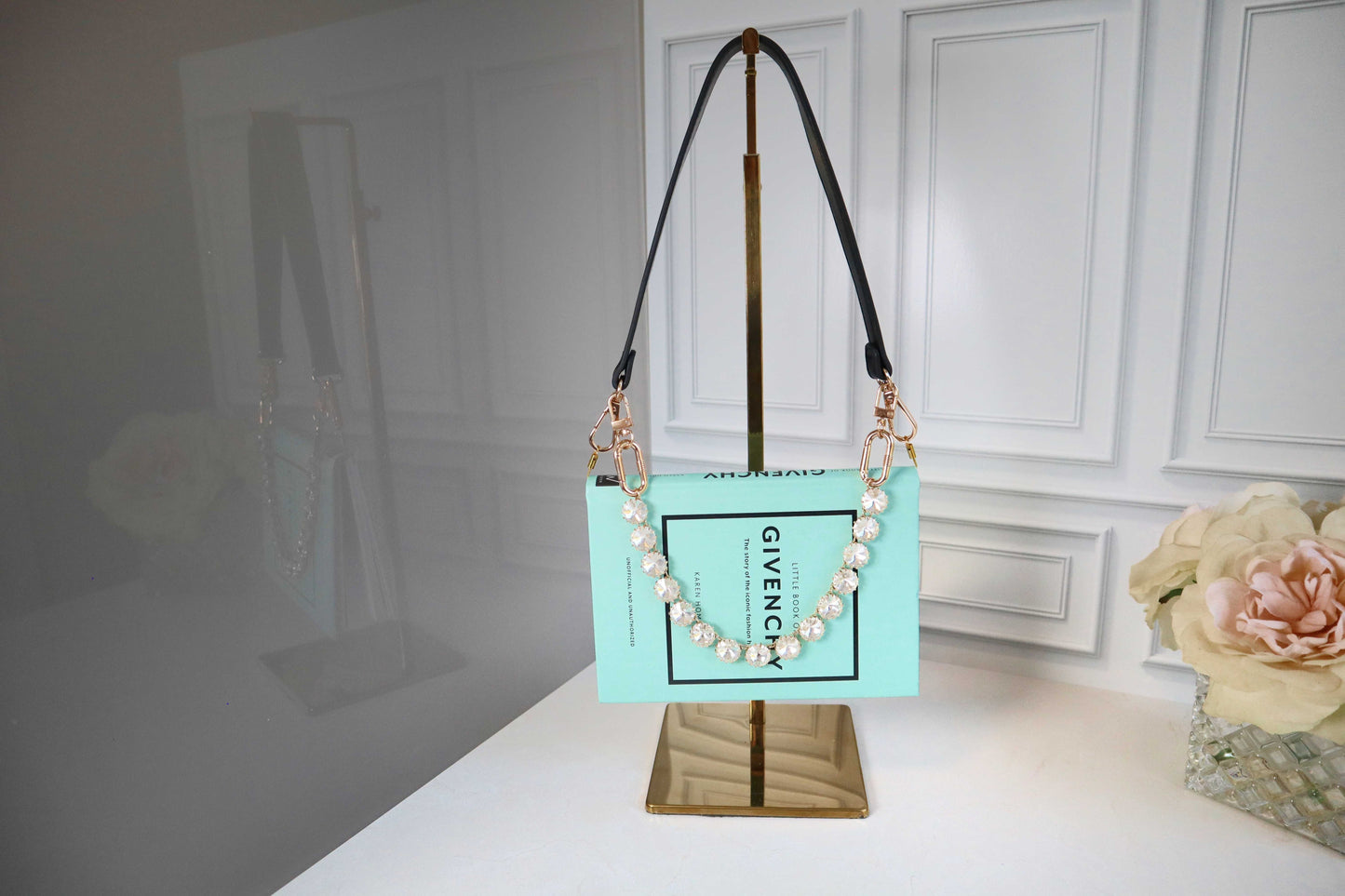Luxe Crystal Purse Chain Charm