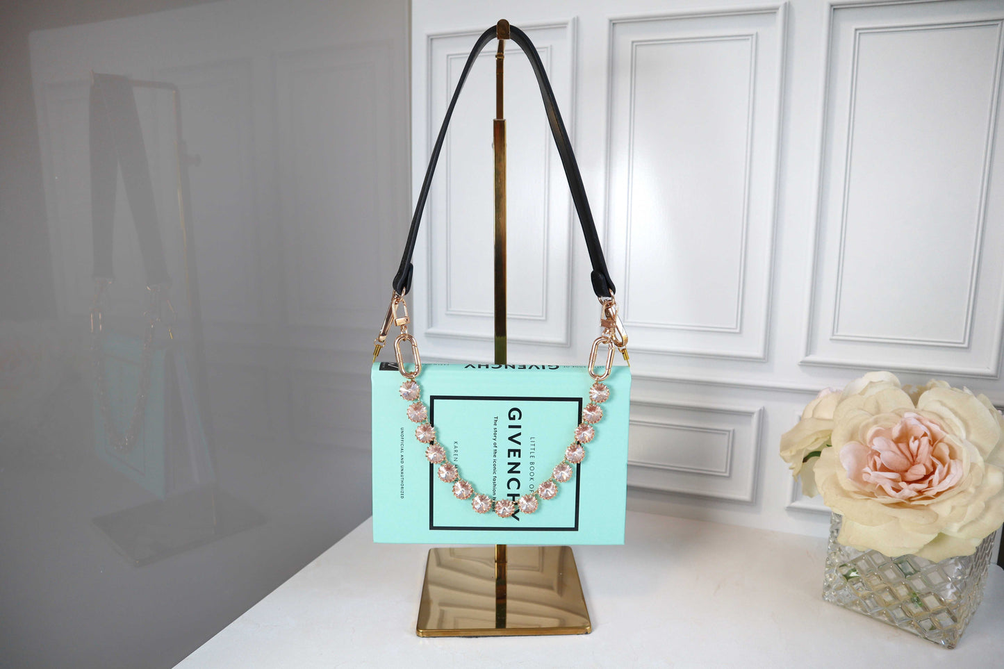 Luxe Crystal Purse Chain Charm