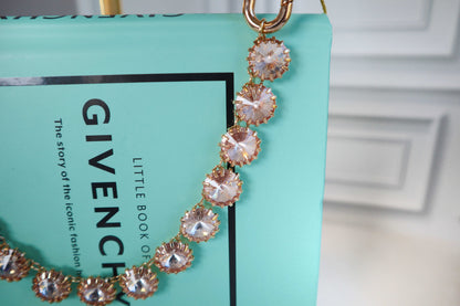 Luxe Crystal Purse Chain Charm
